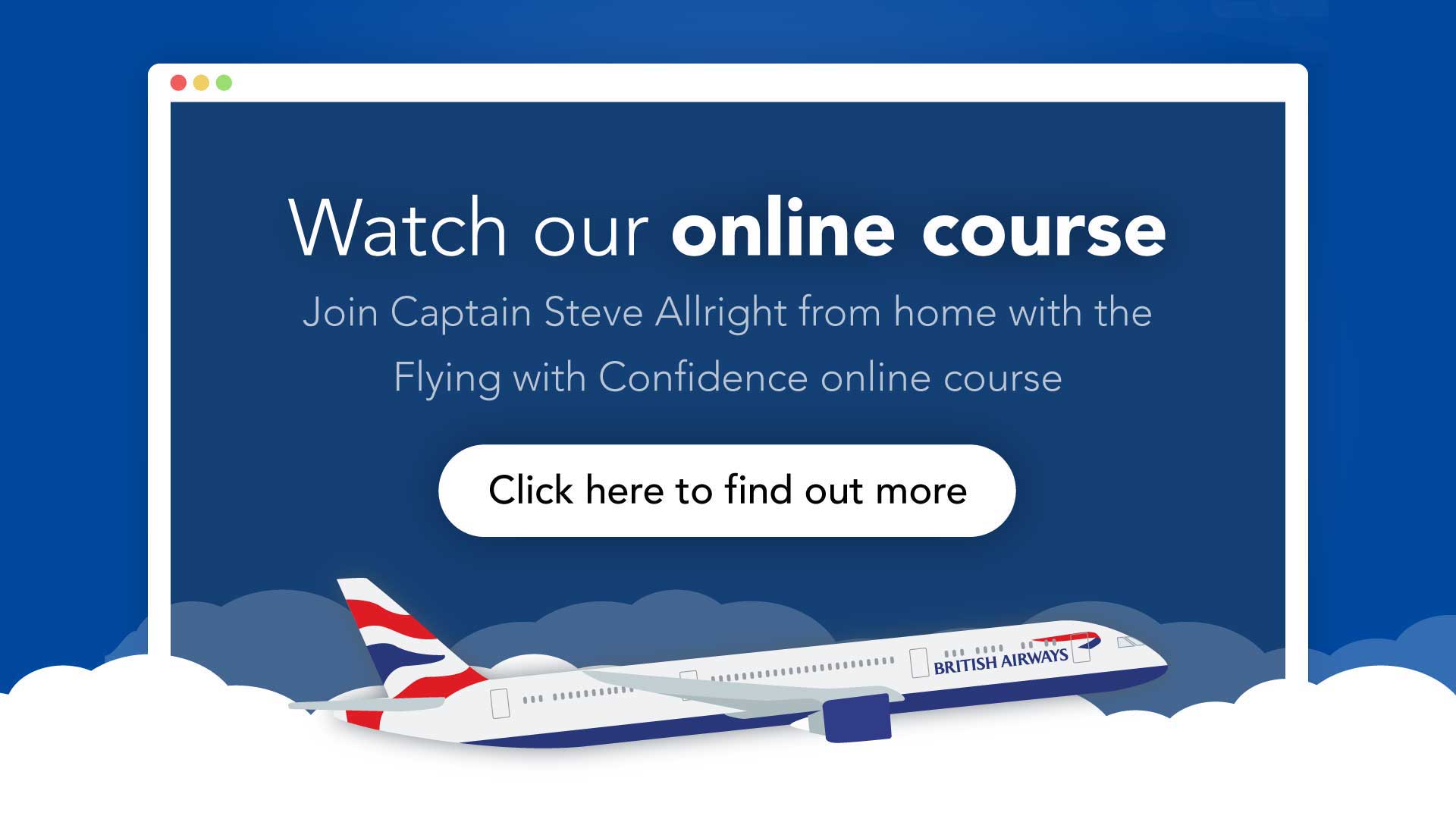 Online course - fear of flying courses from Flying With Confidence